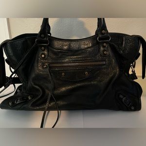 Authentic Black Balenciaga City Bag